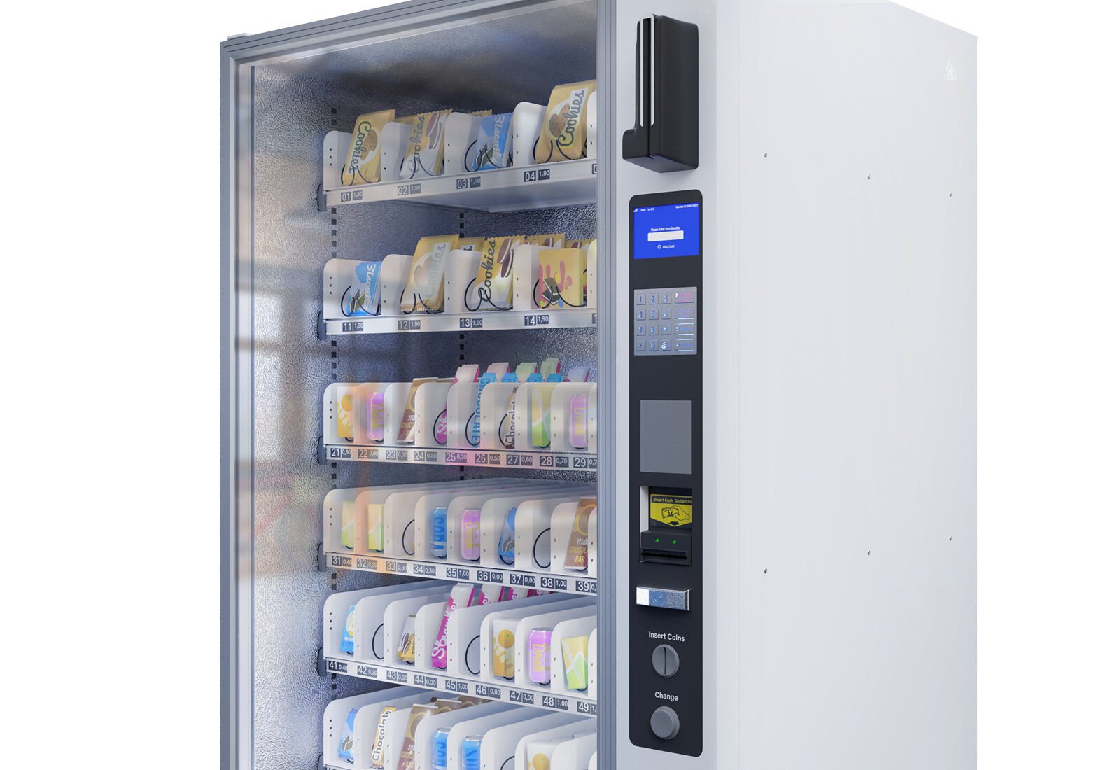 elfbar nachfüll pod läuft aus Distributeur automatique électrique VA-6K avec réfrigération et  vérification de l'âge, TecMaschin