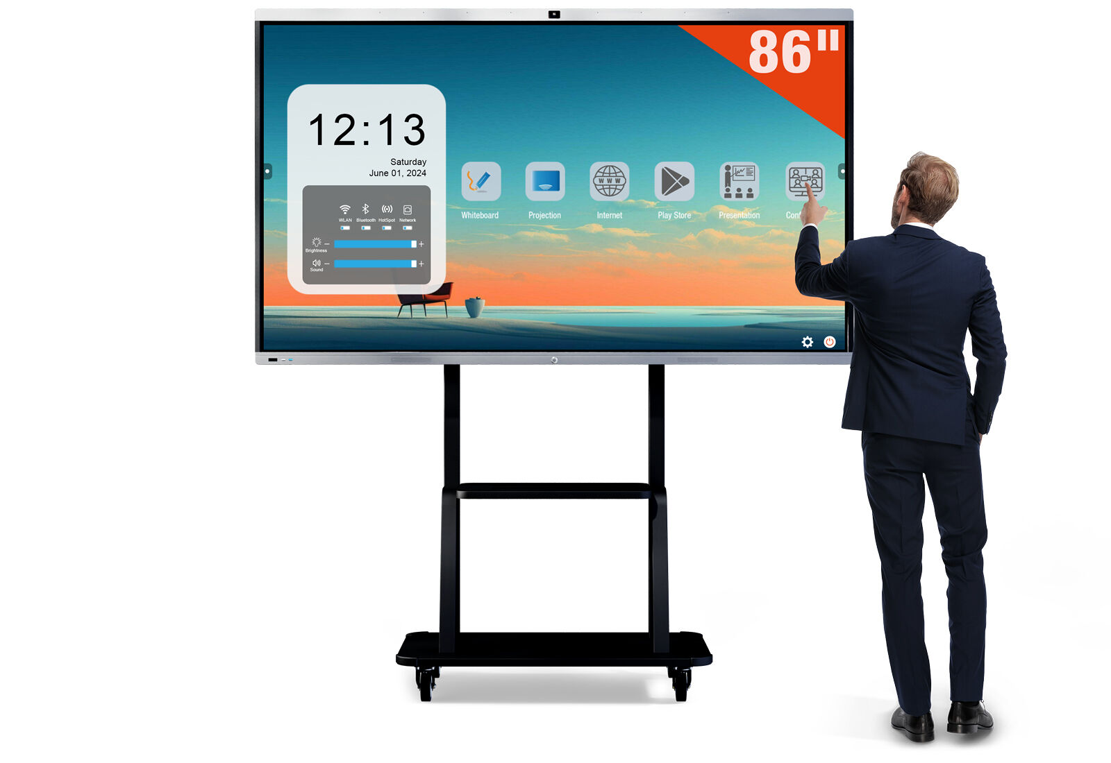 Integrated whiteboard discount