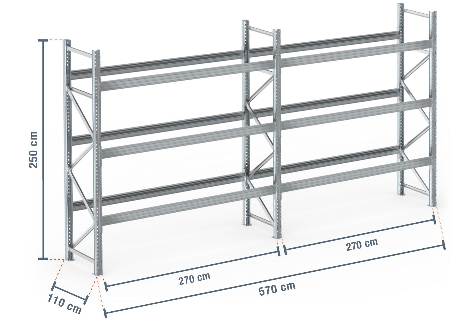 Shelf shop pallet rack