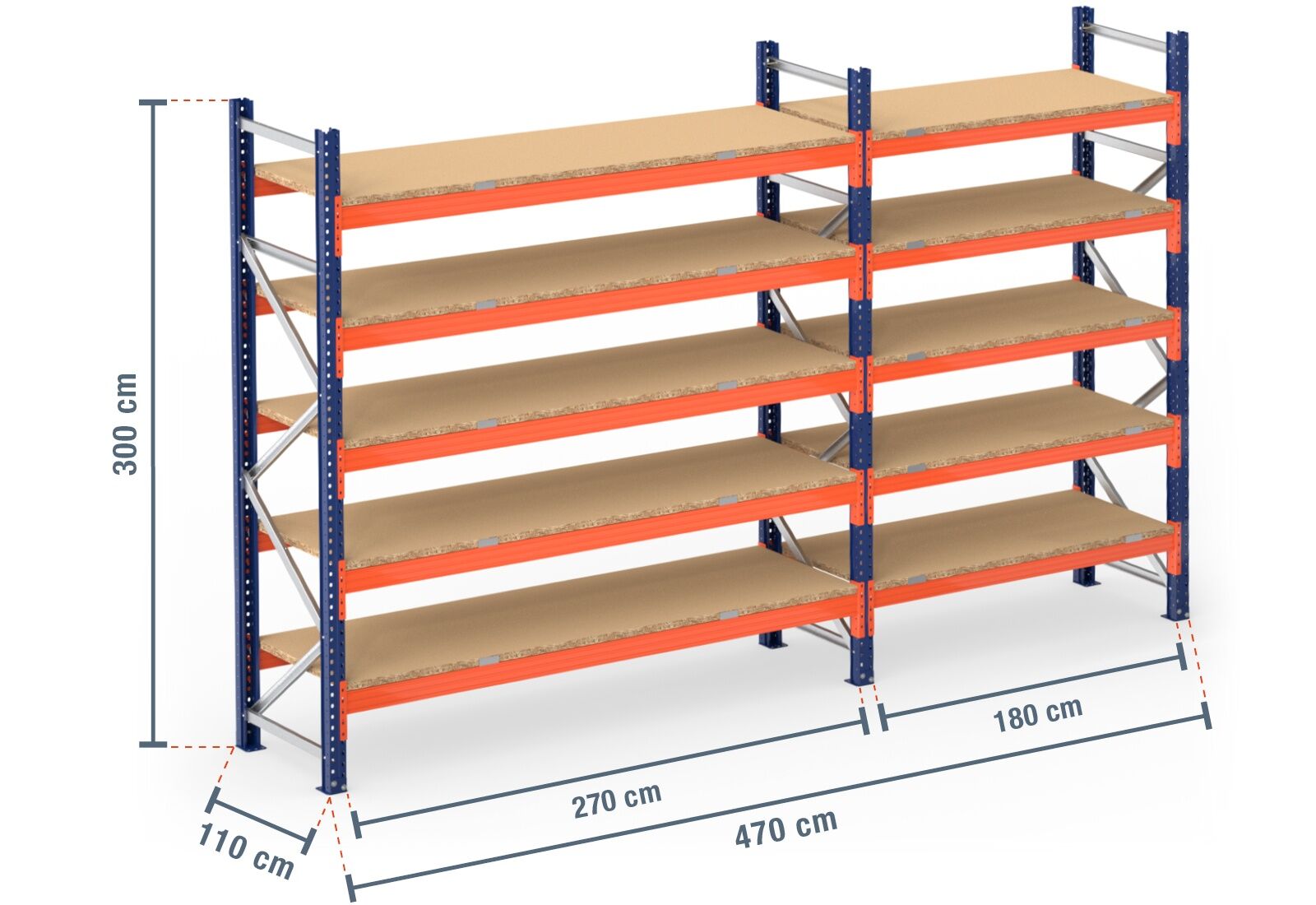 Pallet shop racking shelves