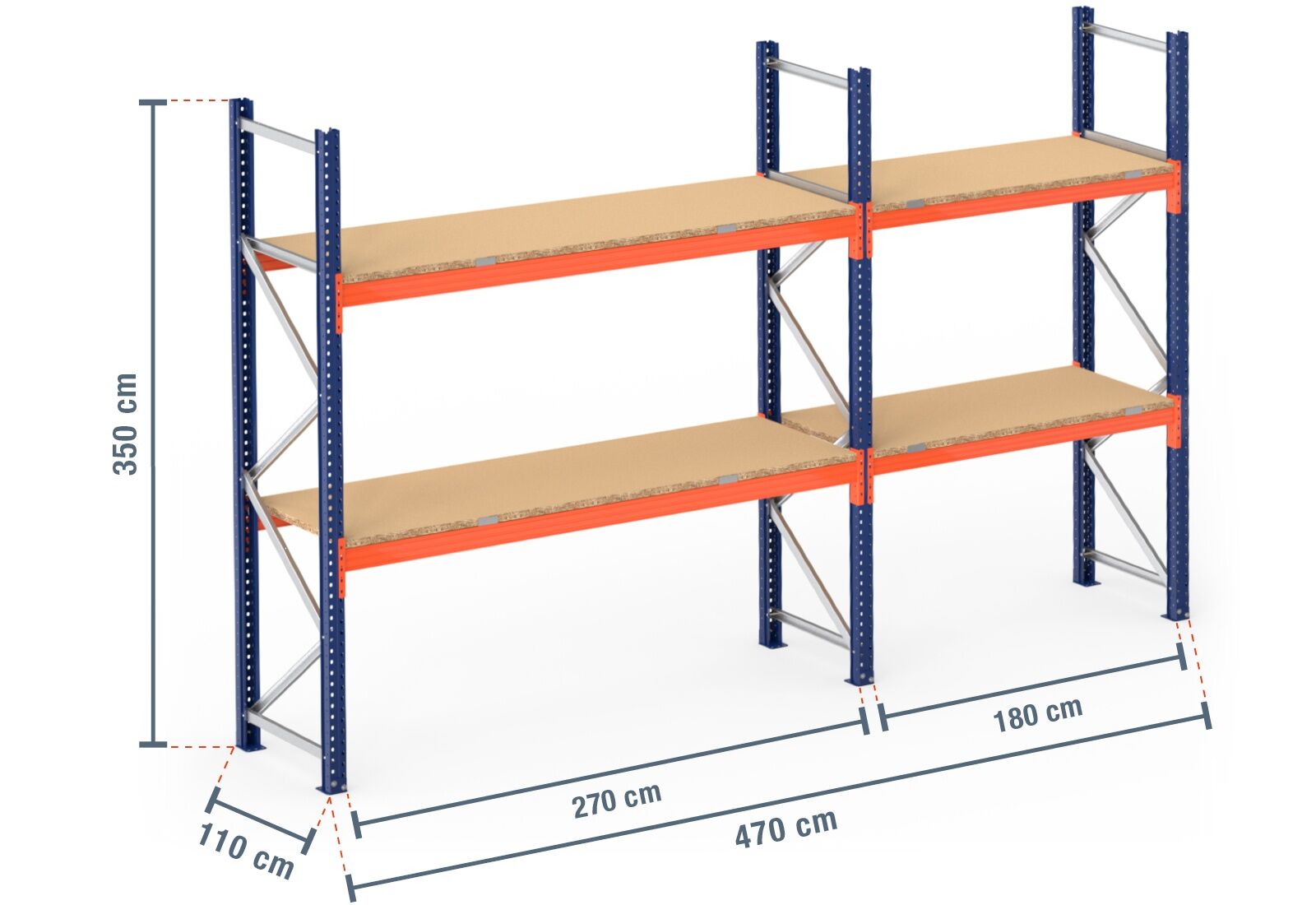 Pallet racking best sale shelves