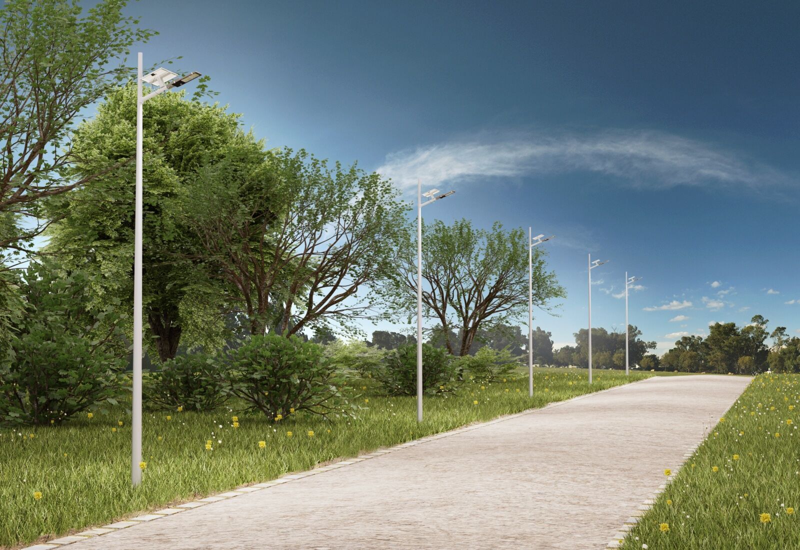 50 watt outlet solar street light