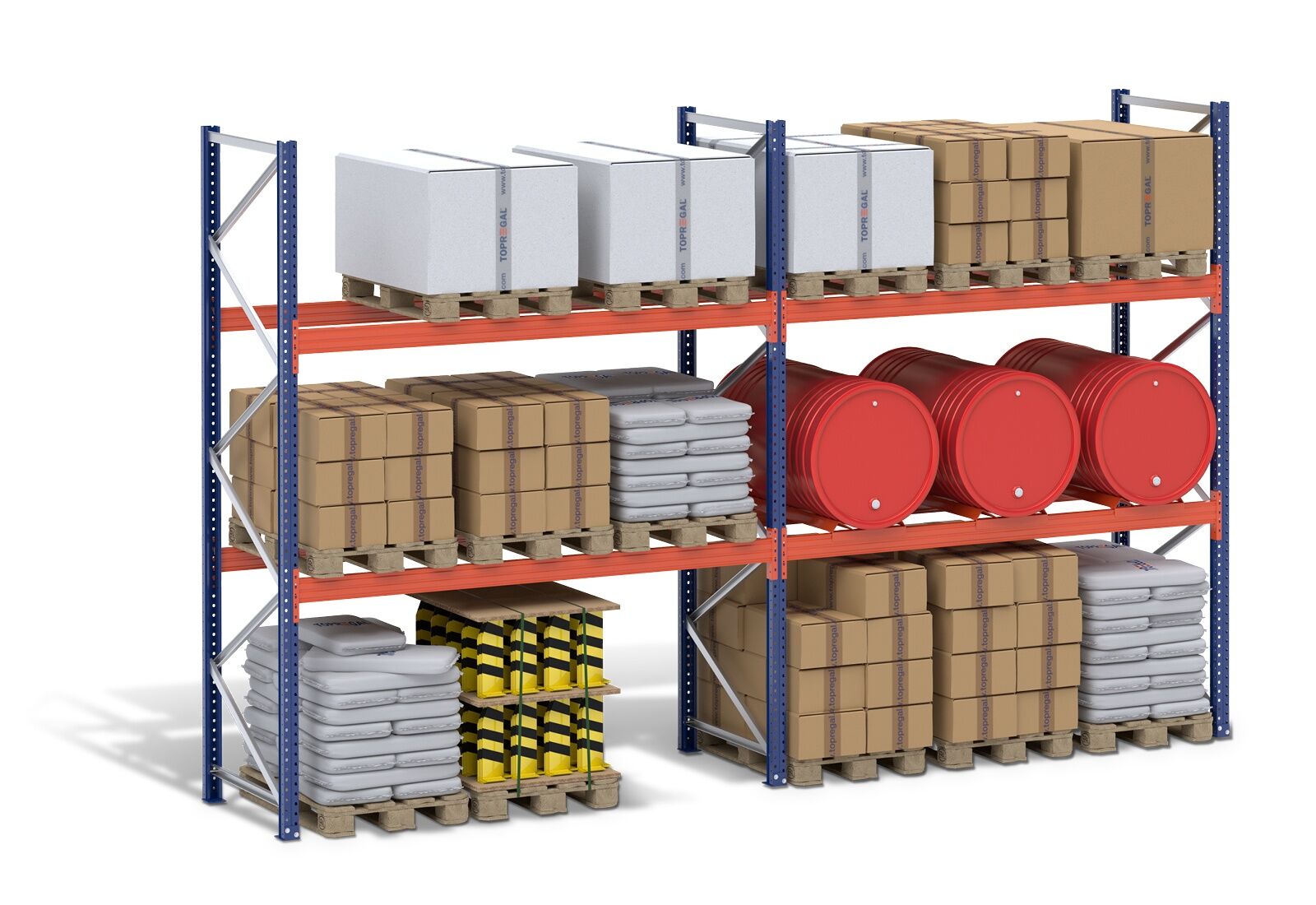 Warehouse pallet shop racks