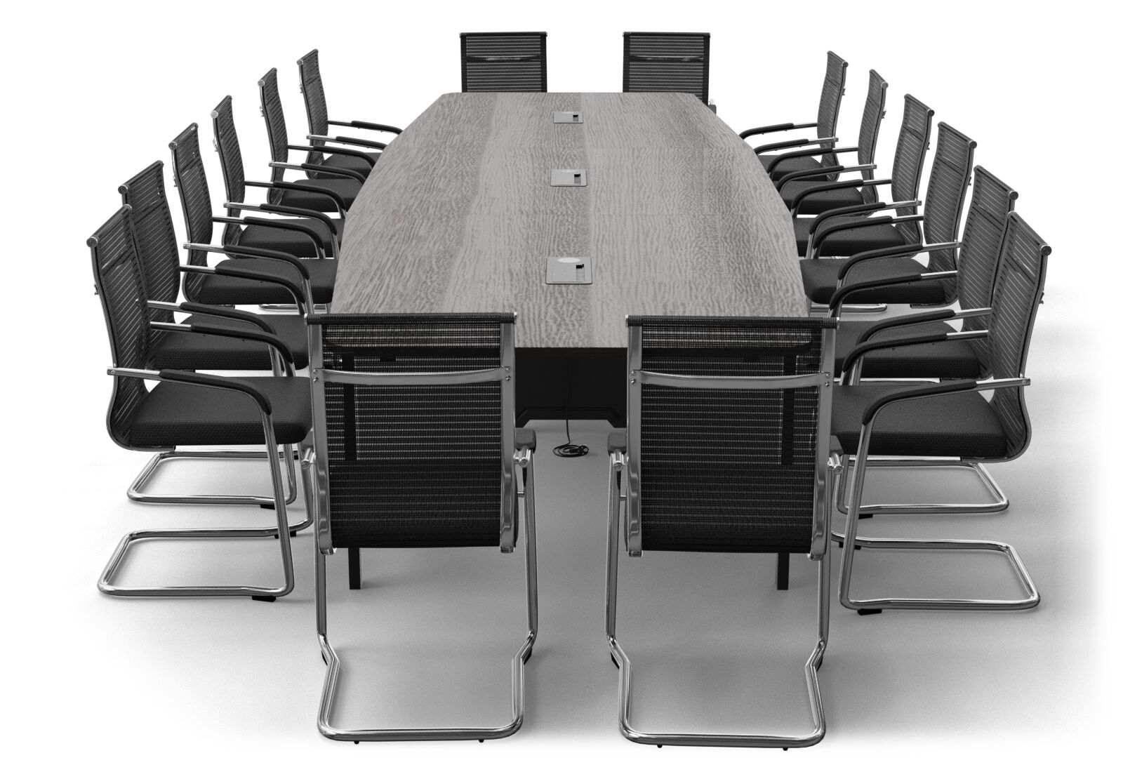 Black conference deals table