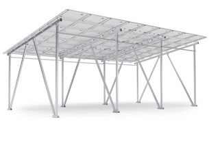Extension carport with solar panels for campers SPG5-AW incl. 12 solar  panels, aluminum, clearance height 2.920 mm, SoloPort