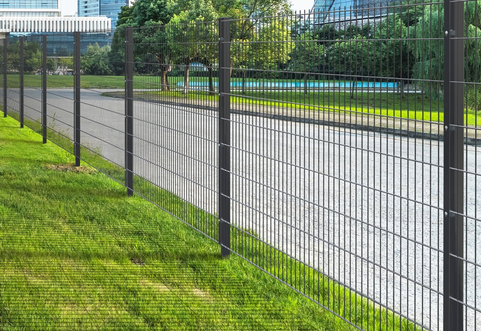 Industrial fence commercial fence set of 1 width 2 5 m height 1.800 mm 5 4 5