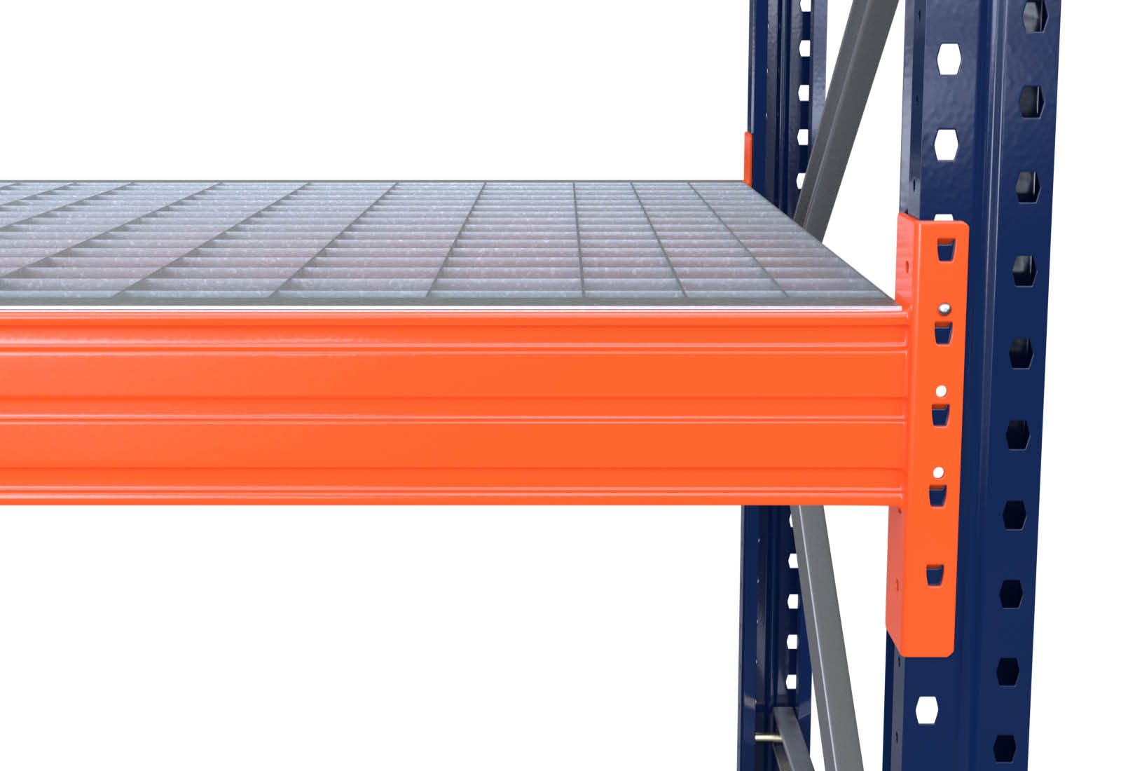 2.700 mm platelage en treillis métallique pour rack à palettes PR15000 /  profondeur 1.100 mm / capacité de charge 4.500 kg
