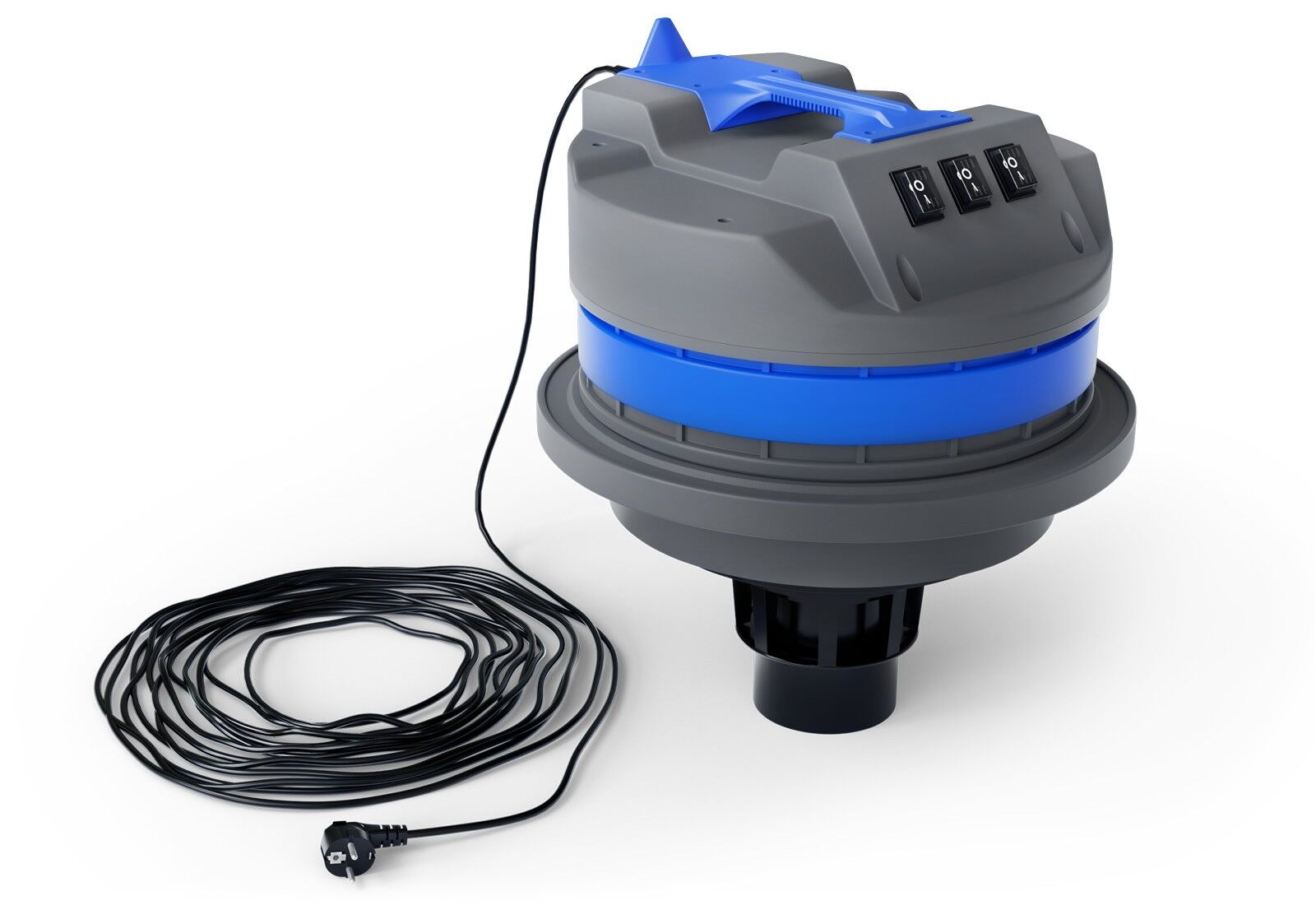 Wet and dry vacuum cleaner NTS80, 3.000 W tipping chassis, 80 l