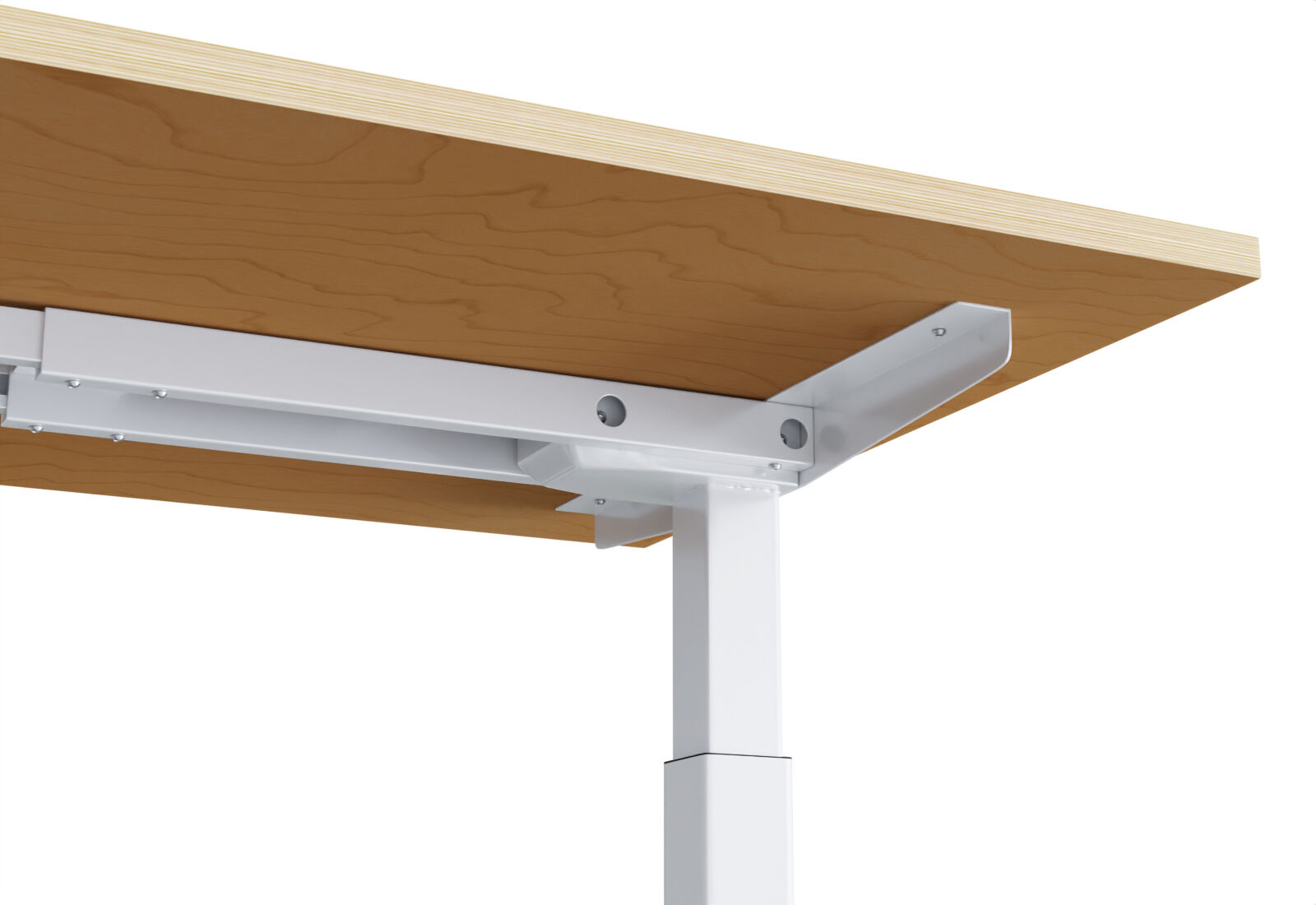 Electrically height-adjustable desk, multiplex top, 2.000 mm