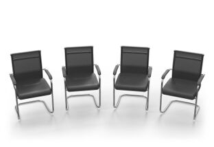 Sedia Dgraf, Set di due sedie pieghevoli, Seduta salvaspazio per riunione,  Poltrona sala d'attesa, 43x47h78 cm, Rosso