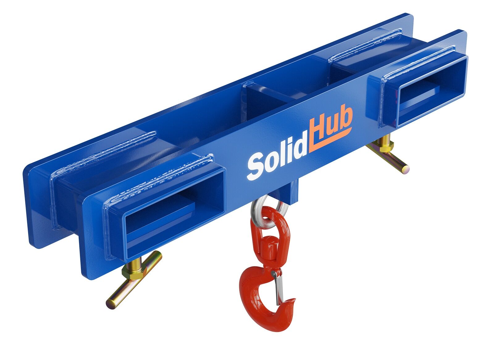 Load hook for forklift, lacquered, 5,512 lbs, SolidHub