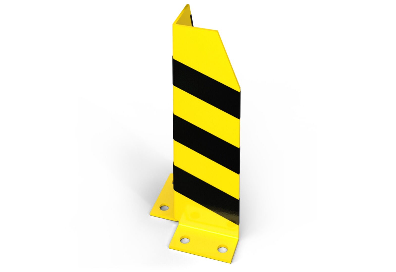 L-profile collision protection/crash protection for pallet racks, 15.75 in  tall + 4 bolt anchors