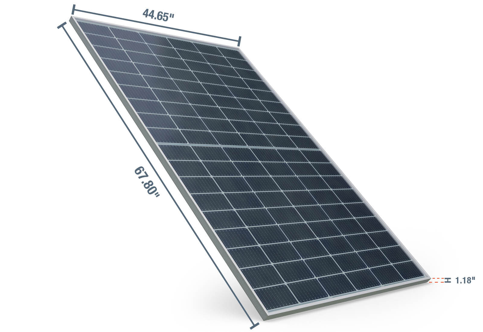 36 Solar panels SPM420/108, max. Power 420 W per module